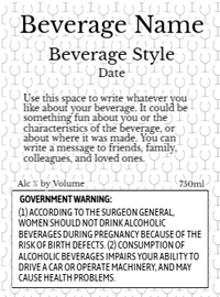 Back label - Gold Seal Round Green