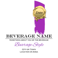 Gold Seal Round Purple