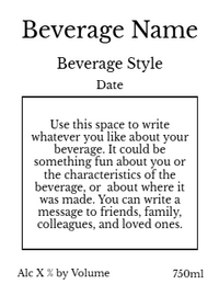 Back label - Gradients- Orange White