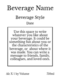 Back label - Gradients- Orange White