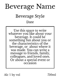 Back label - Hands White