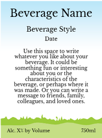 Back label - Happy Flowers