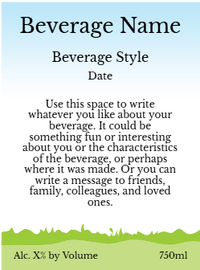 Back label - Happy Flowers Leaf