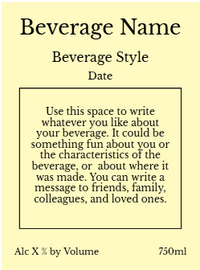 Back label - Honeycomb Large