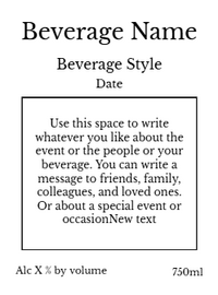 Back label - I Do Bride