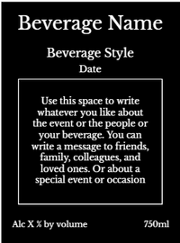 Back label - I Do Groom