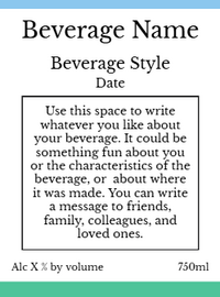 Back label - Island Life