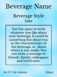 Back label - Koi Blue