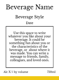 Back label - Line Man Yellow Tall