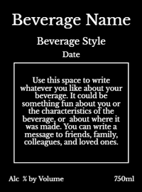 Back label - Mixed Tape