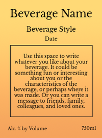 Back label - Nectar Tall