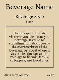 Back label - New World Horizontal