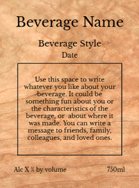 Back label - Oaked Purple