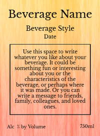 Back label - Old Fashion Peach