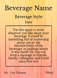 Back label - Old Fashion Strawberry