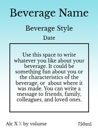 Back label - Old Vine