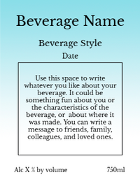 Back label - Old Vine