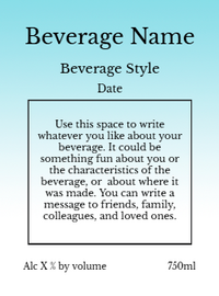 Back label - Old Vine Tall