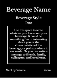 Back label - Orchestra Red Tall