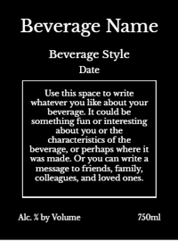 Back label - Orchestra White