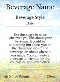 Back label - Parasol