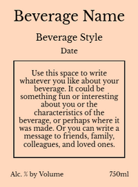 Back label - Peach Sky Tall