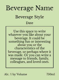 Back label - Pears Tall