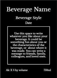 Back label - Red Morning
