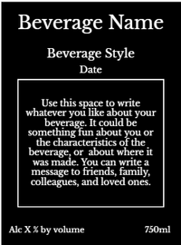 Back label - Red Morning Round