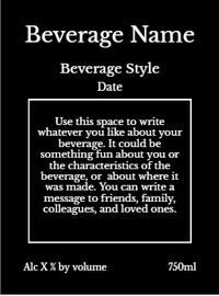 Back label - Red Morning Tall