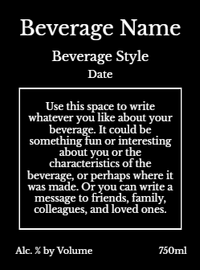 Back label - Reserve Horizontal