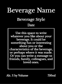 Back label - Reserve Tall