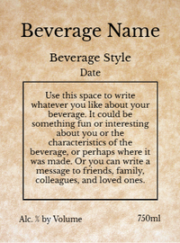 Back label - Sepia Tree