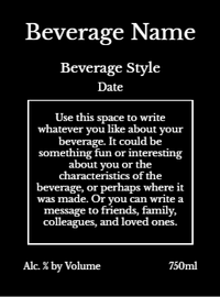Back label - Spanish Nights Tall