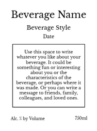 Back label - Stellar Tall