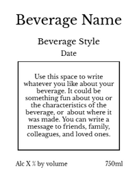 Back label - Stormy Pier