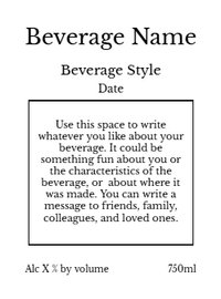 Back label - Stormy Pier Horizontal