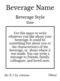 Back label - Stormy Pier Tall