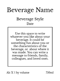 Back label - Stormy Pier Tall
