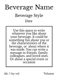 Back label - Summer Flowers