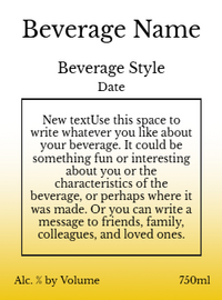 Back label - Sunset Valley