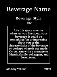 Back label - Tapestry Blue
