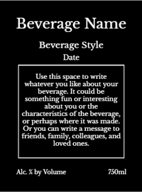 Back label - Tapestry Red