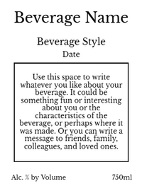 Back label - Tuscan Skies