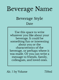 Back label - Vintage Stripes