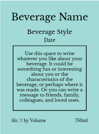 Back label - Vintage Stripes Horizontal