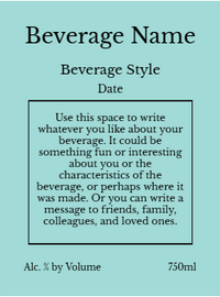 Back label - Vintage Stripes Oval