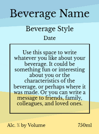 Back label - Vista Tall