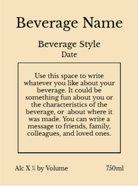 Back label - Woodblock Red