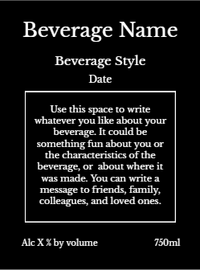 Back label - Woodcut Purple